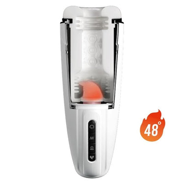 Masturbatore Vibrante con Calore e Funzione Leccata Premium